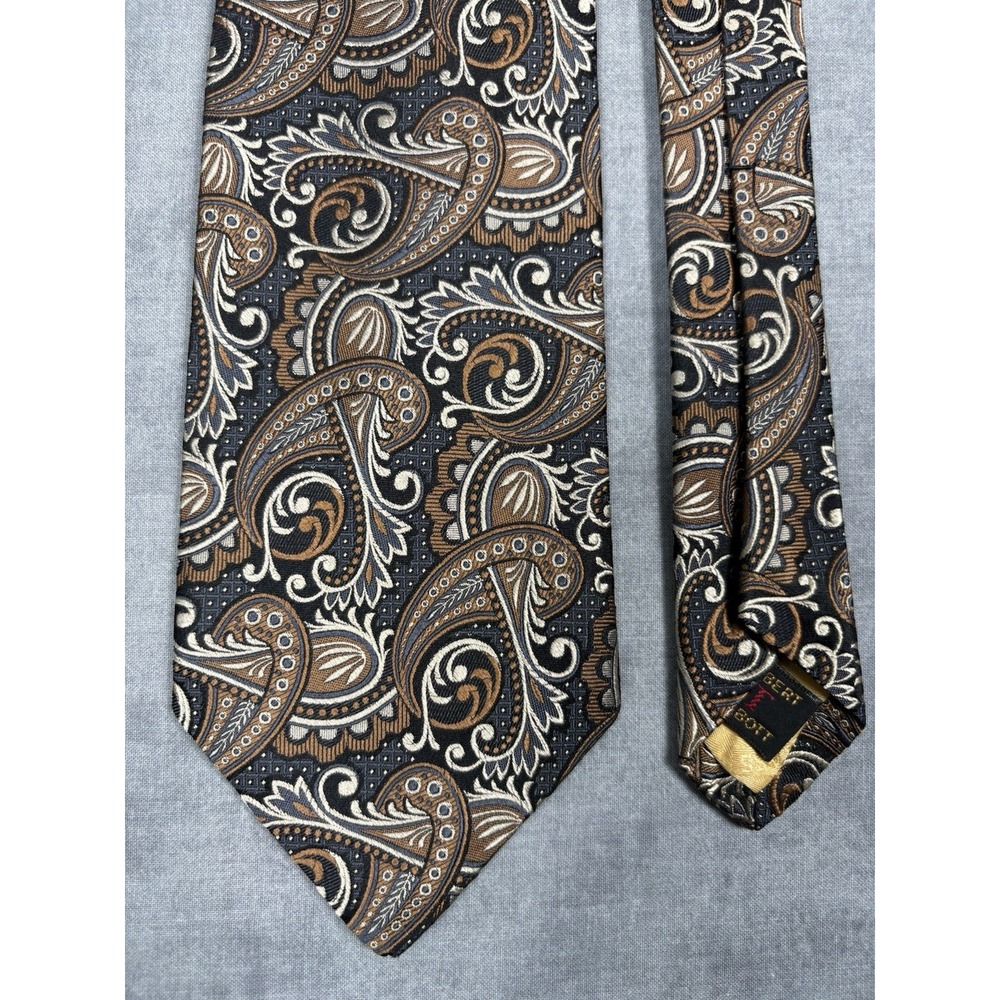 Robert Talbott Best of Class Tie Nordstrom Silk Paisley Made USA 59" Luxury